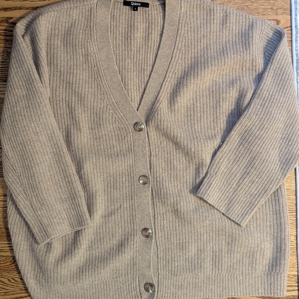 Quince 100% Cashmere Women's Cardigan Sweater